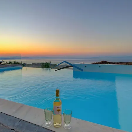 Villa Ailiea With A Swimming Pool And Fantastic Sea View Near Ioulis